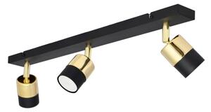LED Bodové svítidlo TUBSSON 3xGU10/4,8W/230V černá/zlatá