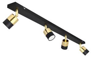 LED Bodové svítidlo TUBSSON 4xGU10/4,8W/230V černá/zlatá