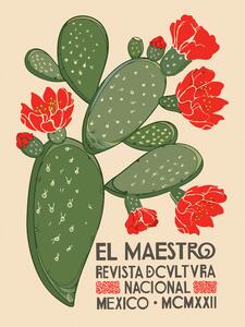 Obrazová reprodukce El Maestro Magazine Cover No.1 (Mexican Art / Cactus)