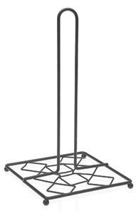 Držák na kuchyňské utěrky Versa Černý Kov Ocel (16 x 28,5 x 16 cm)