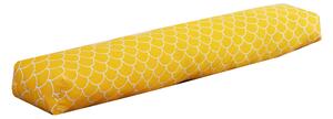 Protiprůvaňák - těsnící polštář proti průvanu POMIS Žluté vlnky Délka protiprůvaňáku: 80 cm
