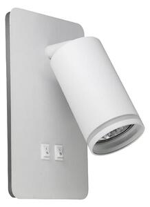 LED Nástěnné bodové svítidlo PARIS 1xGU10/10W/230V + LED/6W/230V bílá