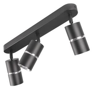 Bodové svítidlo BAMBOO 3xGU10/10W/230V černá