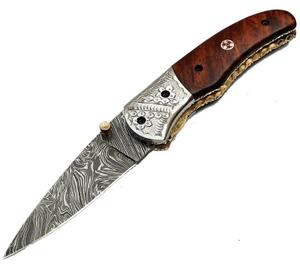 KnifeBoss lovecký zavírací damaškový nůž Aladin