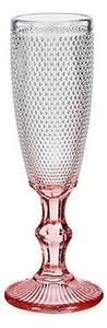 Vivalto Sklenka na šampaňské Růžový Transparentní Sklo 6 kusů (180 ml)