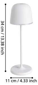 Eglo 900458- LED Stmívatelná venkovní lampa MANNERA 2,2W/5V 1800 mAh šedá IP54