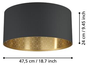 Eglo 900144 - Stropní svítidlo ZARAGOZA 1xE27/40W/230V