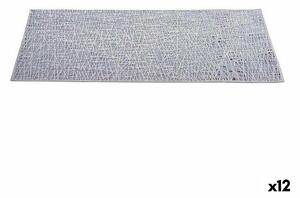 Kinvara Prostírání Stříbřitý Plastické (45 x 0,01 x 30 cm) (12 kusů)
