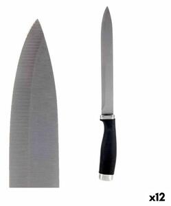 Kinvara Kuchyňský nůž 3,5 x 33 x 2 cm Stříbřitý Černý Nerezová ocel Plastické (12 kusů)
