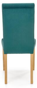 Jídelní židle DIAGU 3 dub medový/tmavě zelená