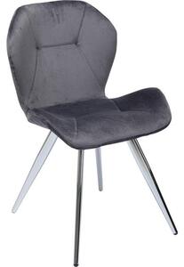 ŽIDLE, šedá, barvy chromu Kare-Design - Jídelní židle, Online Only