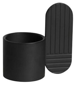 Kovový svícen Art Oval Black Oyoy