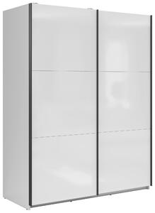SKŘÍŇ S POSOUVACÍMI DVEŘMI, vysoce lesklá bílá, 153,5/195,5/60 cm MID.YOU - Šatní skříně, Online Only