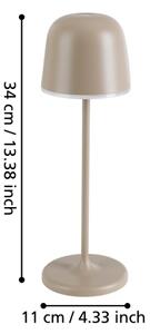 Eglo 900461-LED Stmívatelná venkovní lampa MANNERA 2,2W/5V 1800mAh béžová IP54