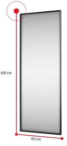 Zrcadlo MEDONI, 160x60, bílá