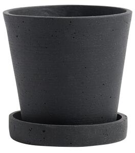 Květináč Flowerpot s podmiskou Black S HAY