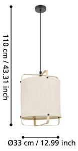 Eglo 43874 - Lustr na lanku SURFLEET 1xE27/40W/230V