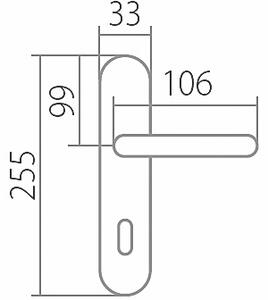 Dveřní kování TWIN ALT WIEN PW 3000 (ABR), klika-klika, Otvor pro obyčejný klíč BB, Twin ABR (mosaz patinovaná), 72 mm