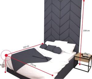 Čalouněná postel DIANA, 160x200, trinity 15, jodelka
