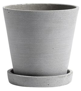 Květináč Flowerpot s podmiskou Grey M HAY