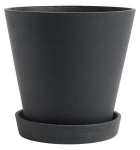 Květináč Flowerpot s podmiskou Black XL HAY