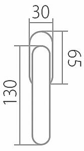 Okenní kování TWIN LOFT H 1803 RO (E), 3 polohy, RO rastrovací oliva (3, 4 polohy), Twin E (nerez matná)