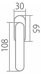 Okenní kování TWIN APOLLO P110 RO (AN), AN (antik) - 3 polohy, Okenní klika levá, Twin AN (antik)