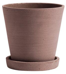 Květináč Flowerpot s podmiskou Terracotta M HAY