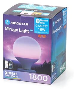 LED RGBW Stmívatelná žárovka MESH G120 E27/18W/230V 6500K + DO - Aigostar