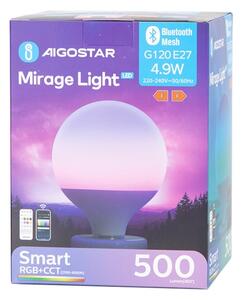 LED RGBW Stmívatelná žárovka MESH G120 E27/4,9W/230V 2700-6500K + DO - Aigostar