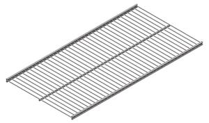 Element System Twin Mřížová police Vario, 90 × 40 cm, ocel, bílá, nosnost: 50 kg