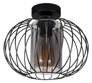 Přisazený lustr CORRINI 1xE27/60W/230V pr. 25 cm černá/šedá