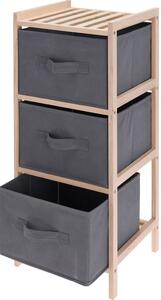 Regál Home Styling Collection 27,5 cm x 65 cm x 25,4 cm šedý