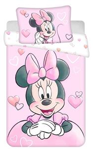 Jerry fabrics Disney povlečení do postýlky Minnie Powder pink baby 100x135 + 40x60 cm