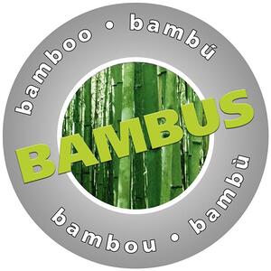 Koupelnová předložka BAMBOO v bílé barvě, bambusová, 50 x 80 cm