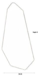 Nástěnné zrcadlo s dřevěným rámem 39,5x90 cm Basil – Dutchbone