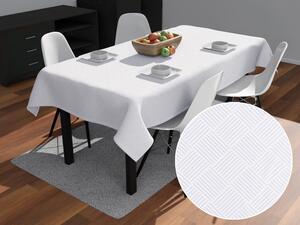 Biante Teflonový obdélníkový ubrus Milano TF-094 - bílý 140x220 cm