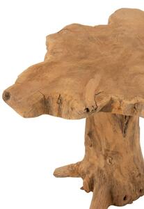 Přírodní odkládací stolek Amy z teakového dřeva - 55*55*45cm