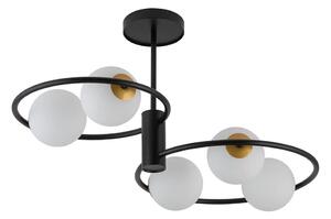 Lustr na tyči AQUA 5xG9/12W/230V černá