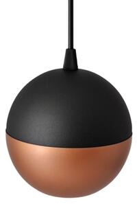 LED Lustr na lanku MIDWAY 3xGU10/4,8W/230V černá/měděná