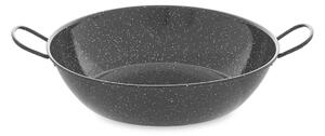 3628 Hluboká pánev s úchyty Vaello Černý Smaltovaná ocel (Ø 34 cm)