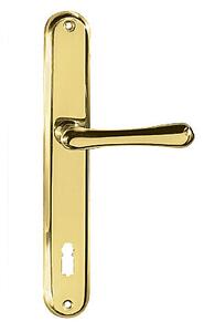 Dveřní kování TWIN ELEGANT BA 1220 (A), klika-klika, WC klíč, Twin A (mosaz leštěná), 90 mm
