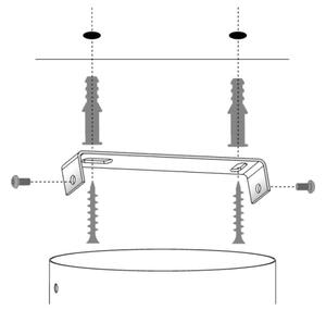 Lustr na tyči SPACE 2xE27/60W/230V černá/měděná