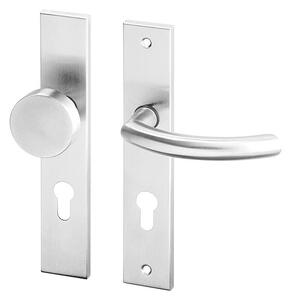 Dveřní kování ACT Gina HR ECO (NEREZ), klika-klika, Otvor pro obyčejný klíč BB, AC-T Nerez, 72 mm