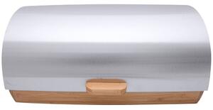 Chlebník se stříbrným víkem, 39 x 26 x 19 cm