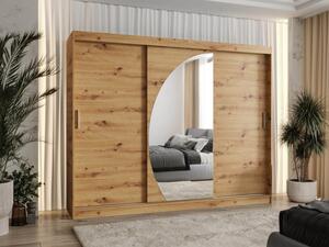 Šatní skříň Grilion 250, Barva: dub artisan, Zásuvky: Ne 5903211418396