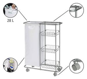 Univerzální vozík na kolečkách SLIM, kuchyňský, koupelnový, WENKO