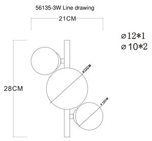 Globo 56140-3W - LED Přisazený lustr RIHA 3xG9/3,5W/230V chrom