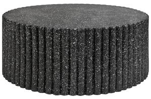 Konferenční stolek POZZA II 106 cm 106 cm Terrazzo efekt Černé terrazzo