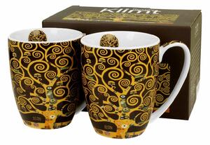 Porcelánový hrnek Klimt Tree Of Life 350 ml sada 2ks